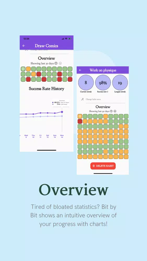 Bit by Bit: Habit Tracking Screenshots