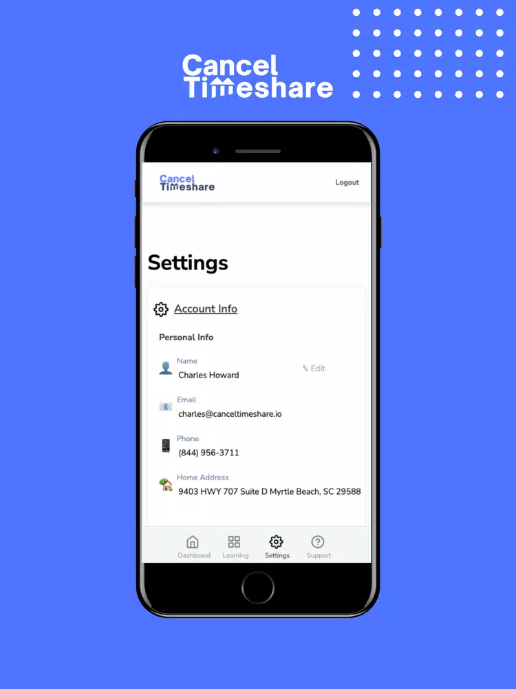 Cancel Timeshare iPad Screenshots