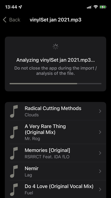 TrackList – Analyze DJ Sets Screenshots