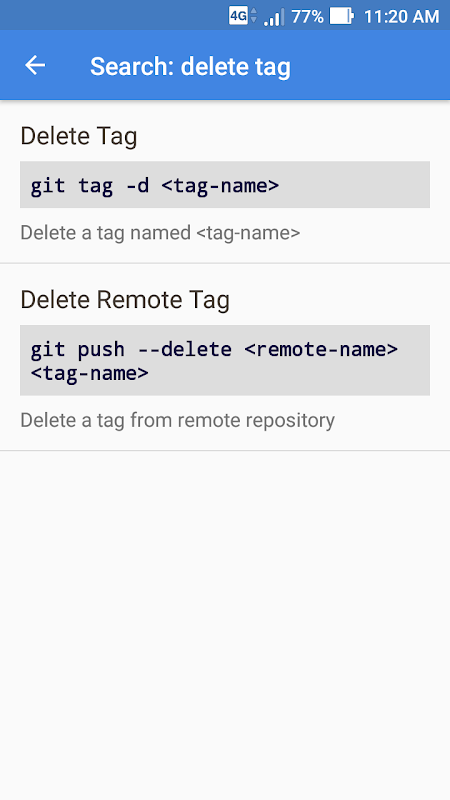 Git Quick Reference Screenshots
