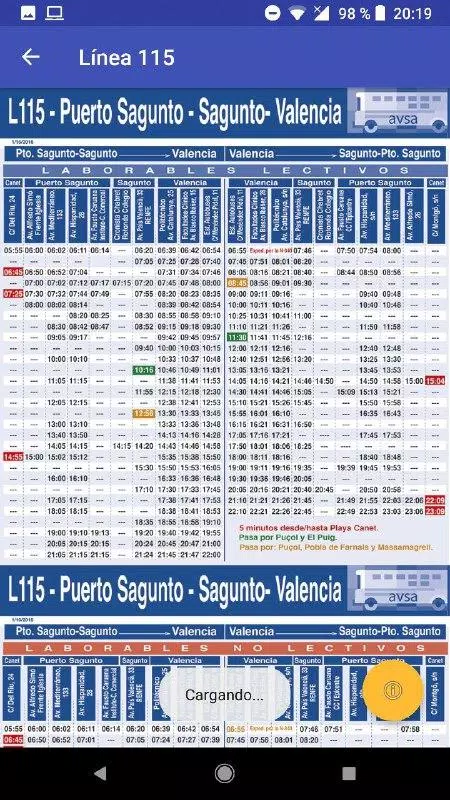 Bus Valencia Alrededores (Puer Screenshots