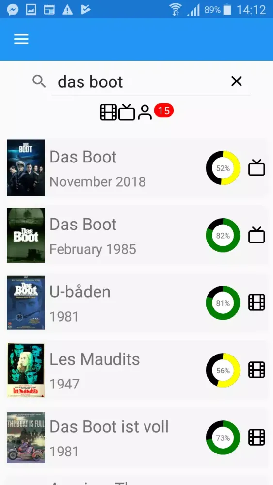 Screen Search Screenshots