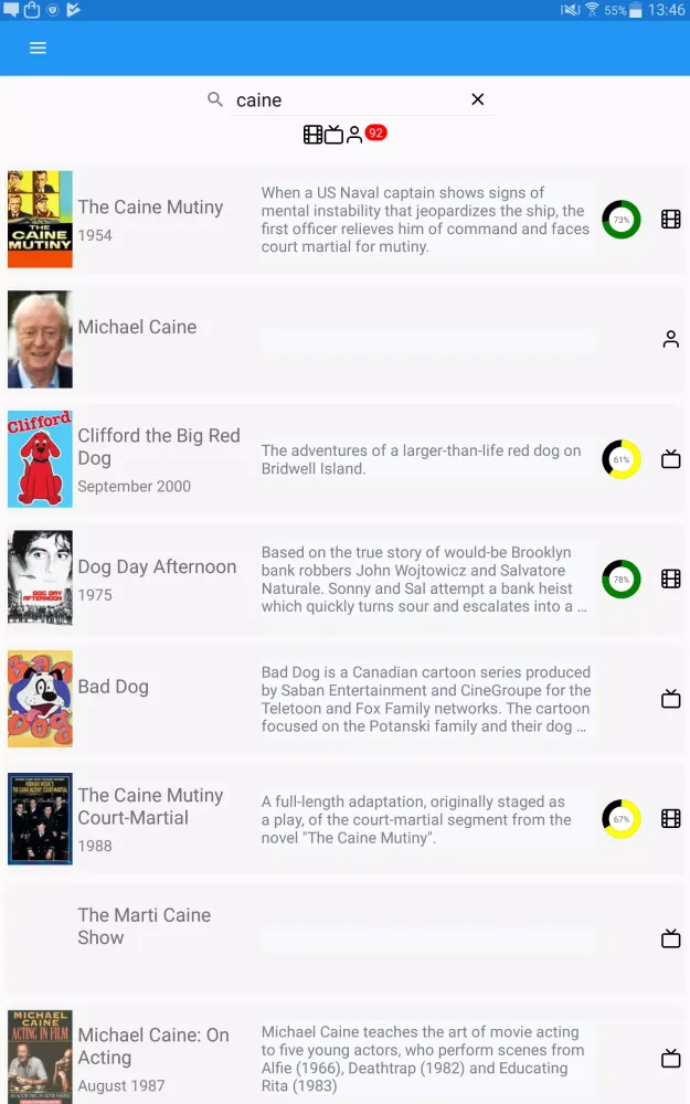 Screen Search Screenshots