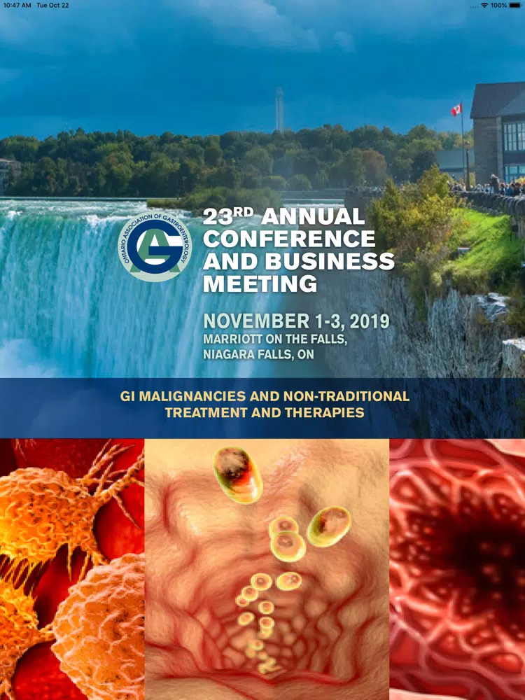 OAG 2019 Annual Conference iPad Screenshots
