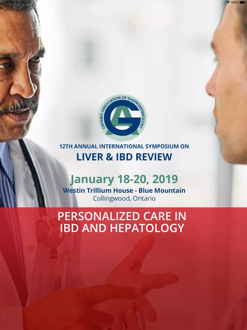 OAG 2019 Liver and IBD Review iPad Screenshots