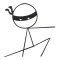 NinjaPack -- Awesome Stick Ninja Stickers