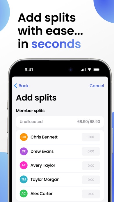 Quicksplit - Group expenses Screenshots