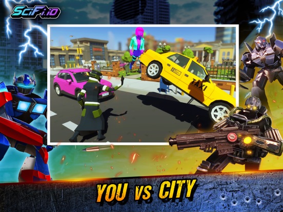 ภาพหน้าจอของ SciFi.io Robot Battle Game IO iPad 