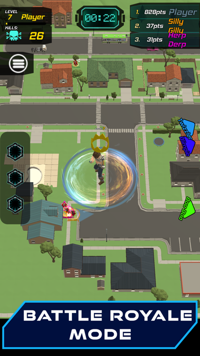 ภาพหน้าจอของ SciFi.io Robot Battle Game IO