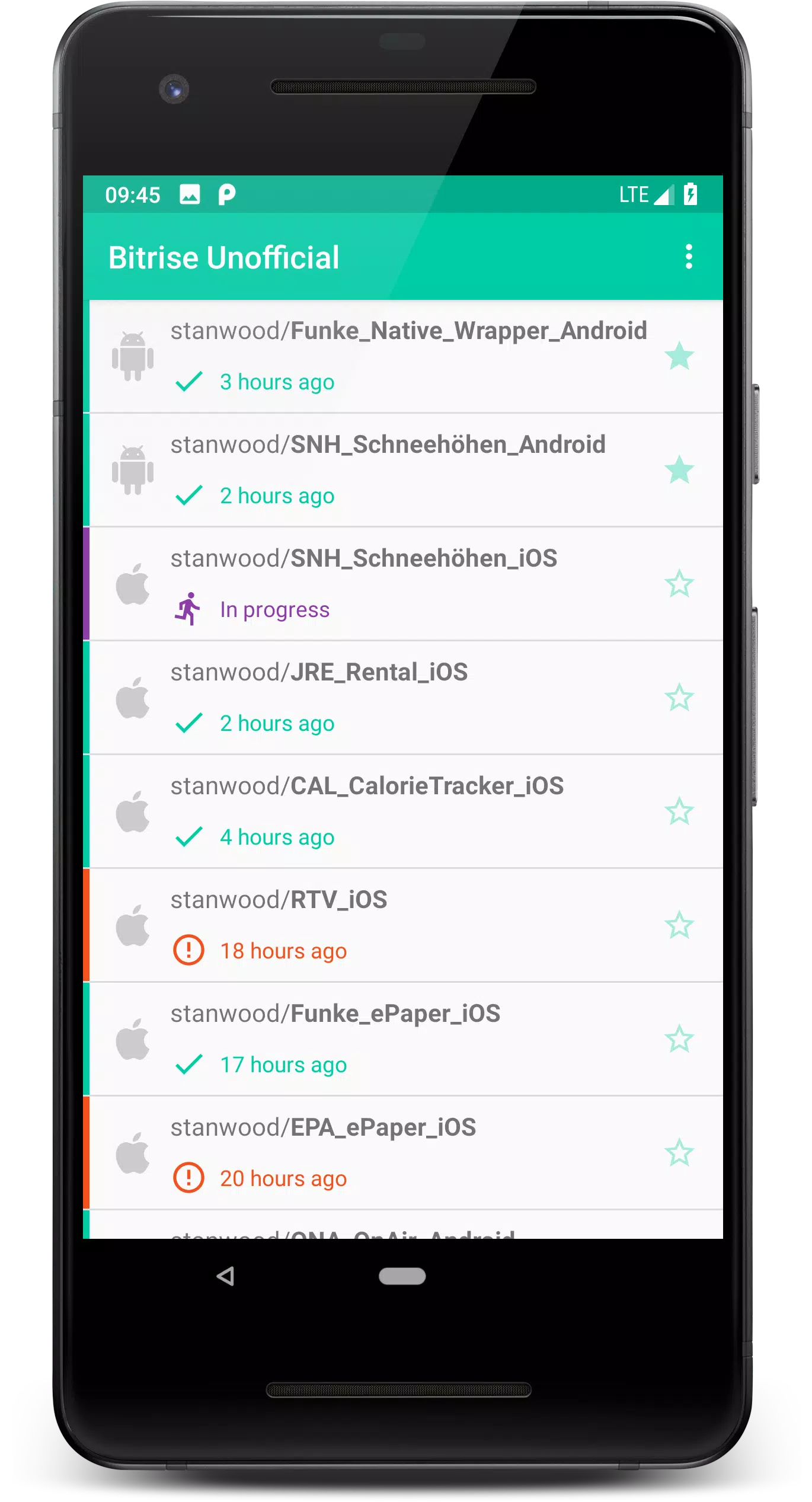 Bitrise Unofficial Screenshots