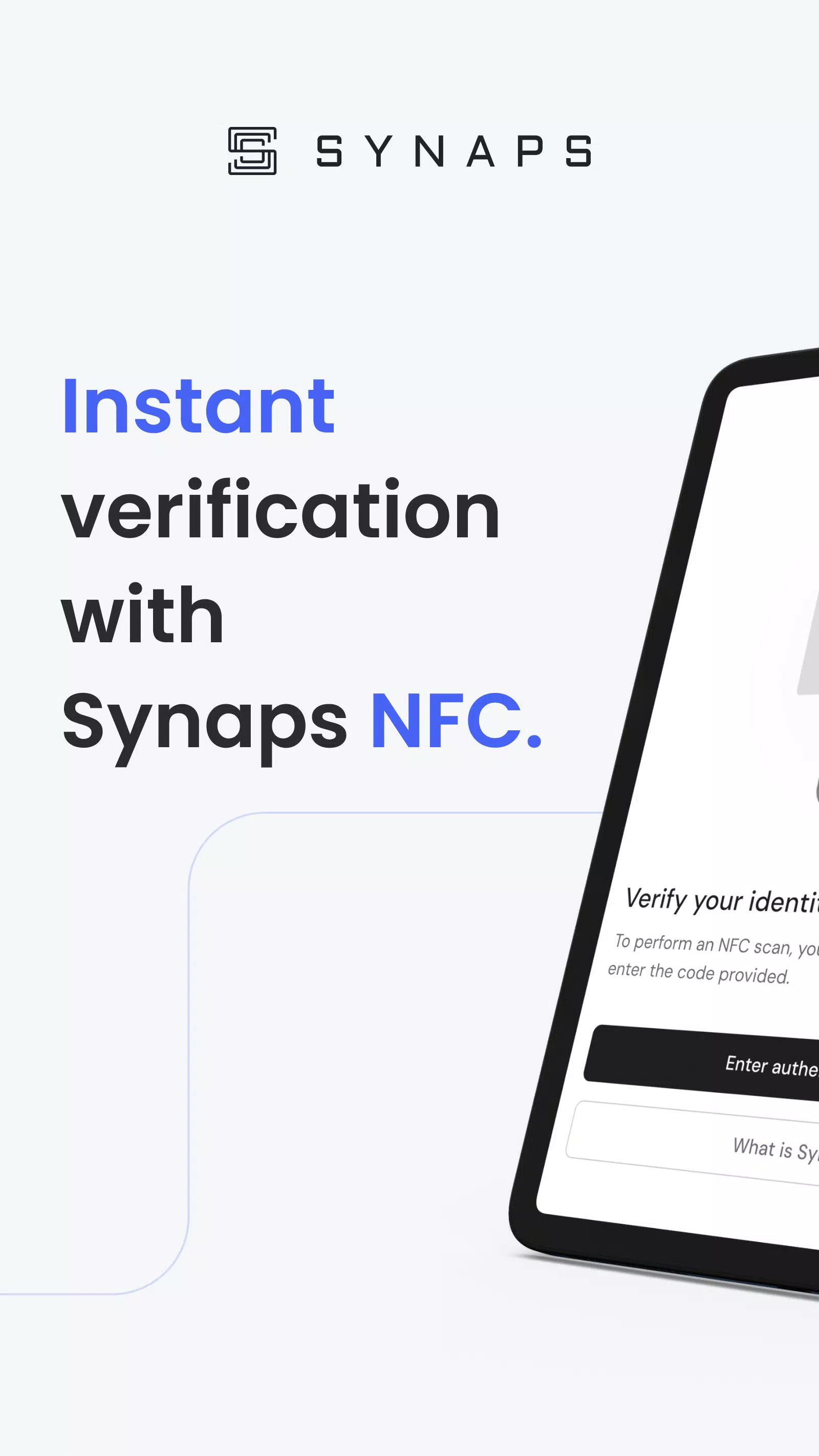 Synaps - NFC verification Screenshots