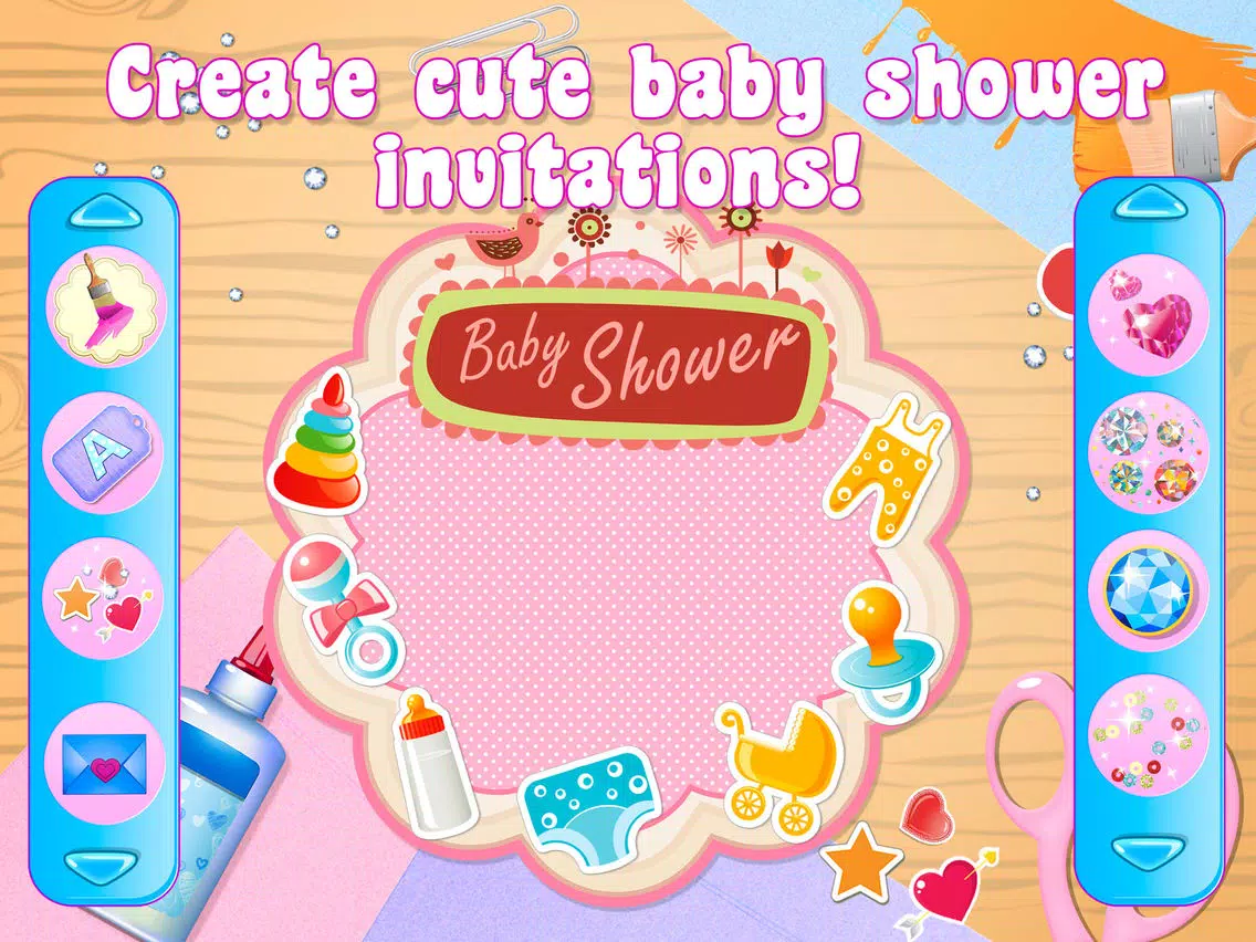 Baby Shower Invitations Mommy Party Free iPad Screenshots