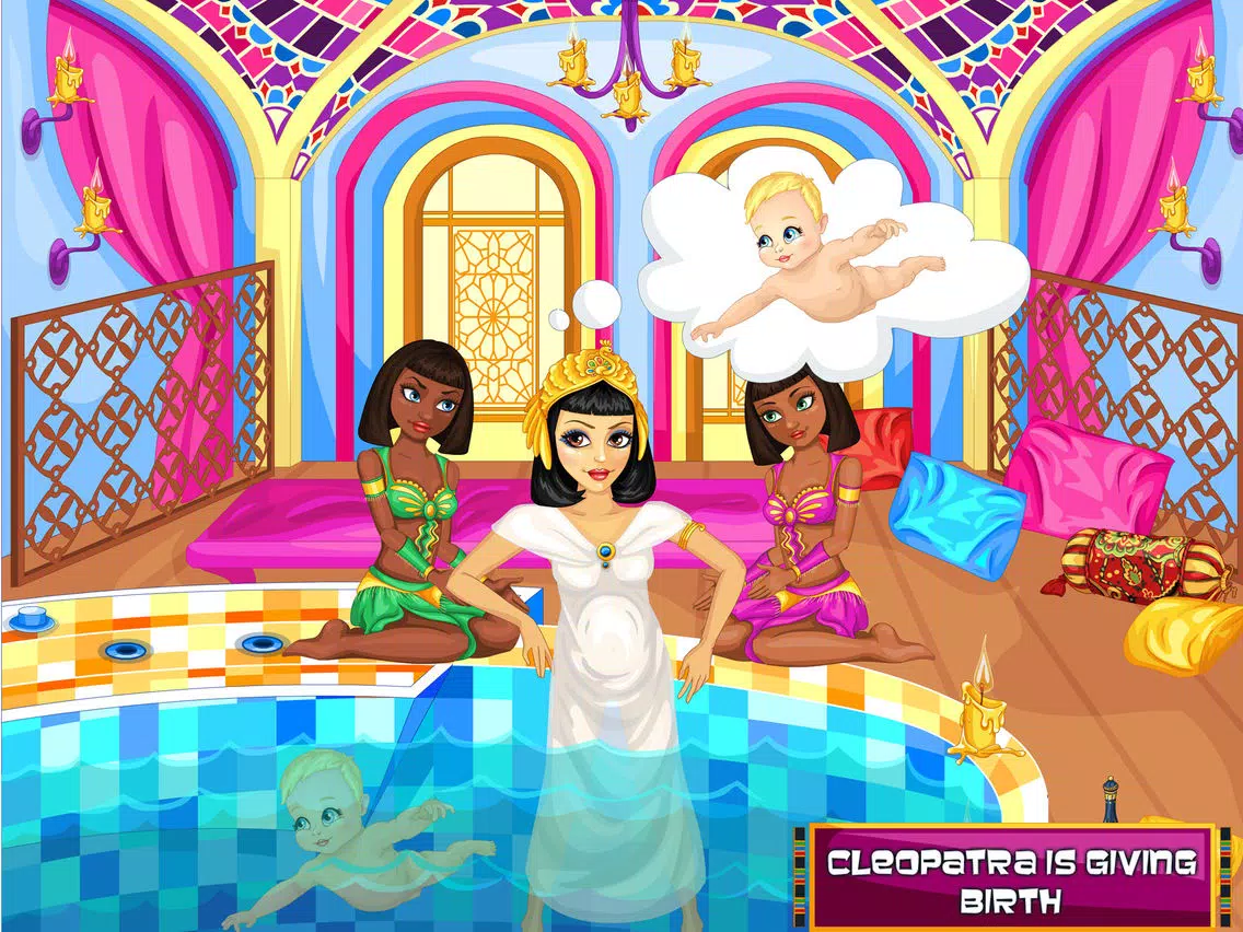 Cleopatra Gives Birth into water iPad Screenshots