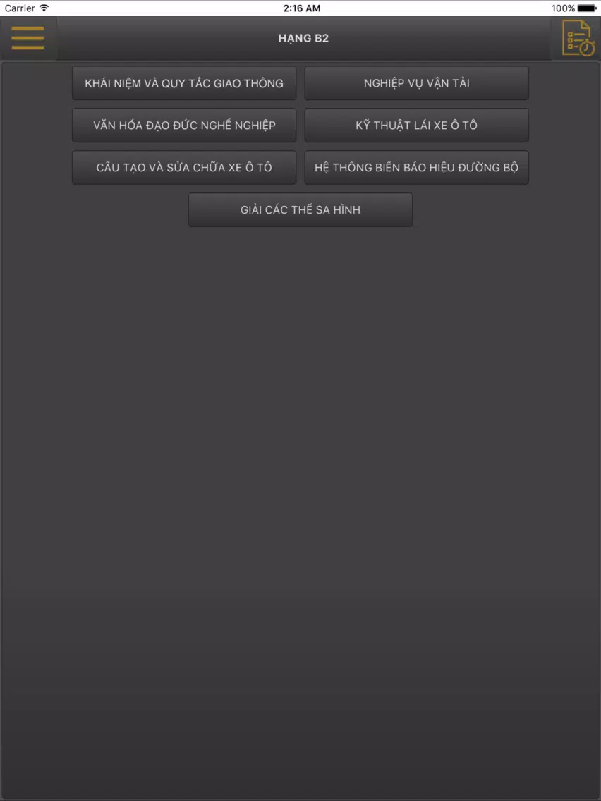 Ôn Thi GPLX 450 iPad スクリーンショット