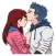 Romantic Couple - Stickers