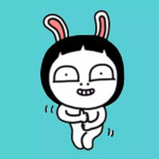 Animated Funny Rabbit Girl Stickers For iMessage Animated Funny Rabbit Girl Stickers For iMessage