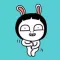 Animated Funny Rabbit Girl Stickers For iMessage