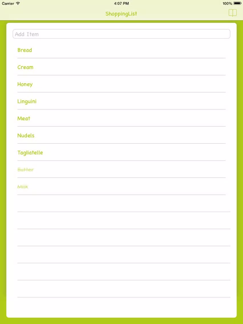 ShoppingList - Fast&Simple iPad Screenshots
