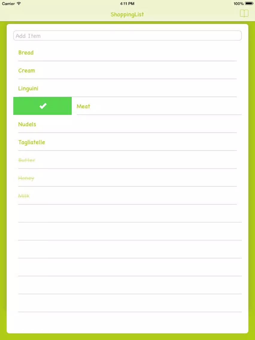 ShoppingList - Fast&Simple iPad Screenshots