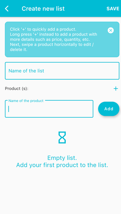 Shared Grocery List Screenshots
