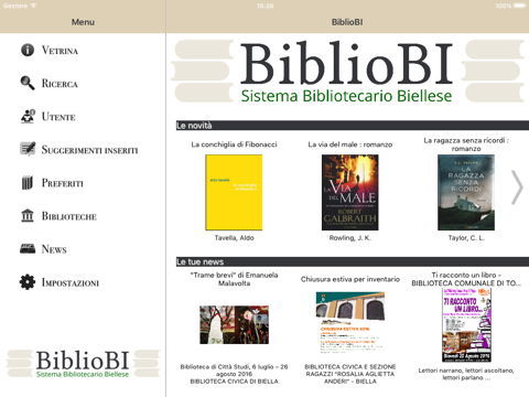 BiblioBI iPad Screenshots