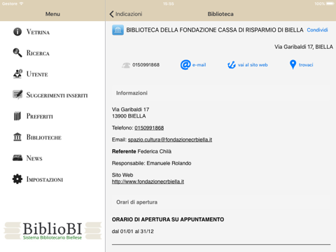 BiblioBI iPad Screenshots