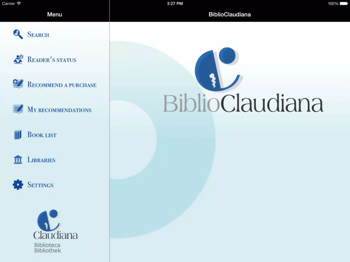 Biblio Claudiana iPad Screenshots