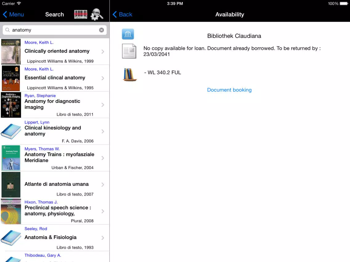 Biblio Claudiana iPad Screenshots
