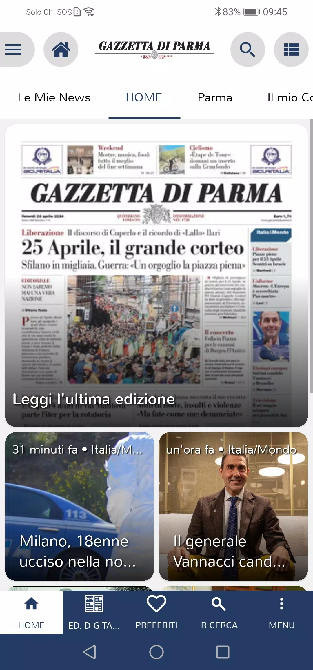 Gazzetta di Parma Screenshots
