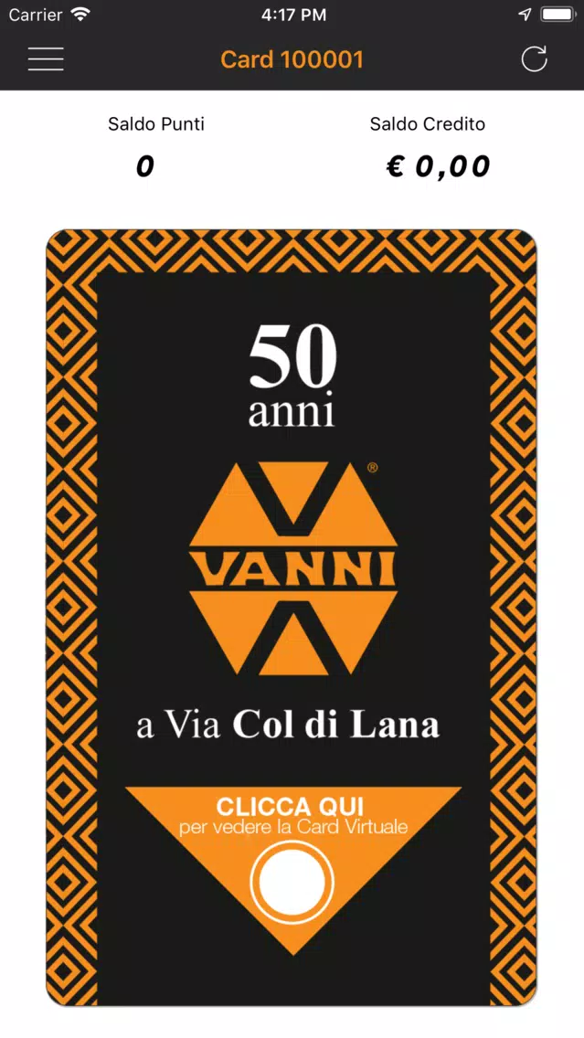 VANNI Card Screenshots