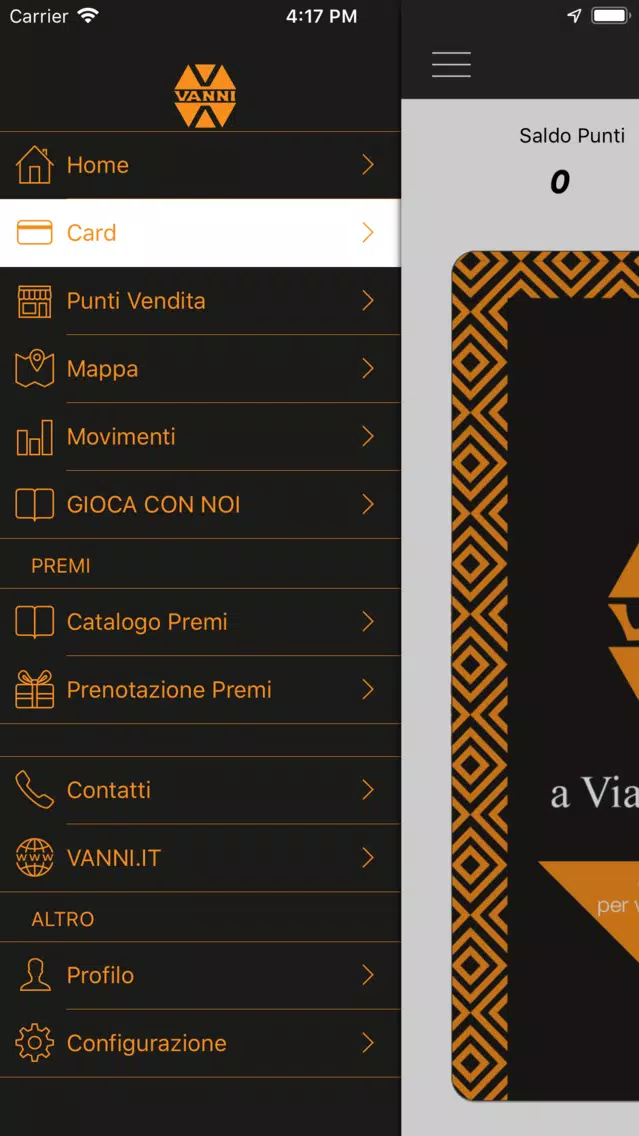 VANNI Card Screenshots
