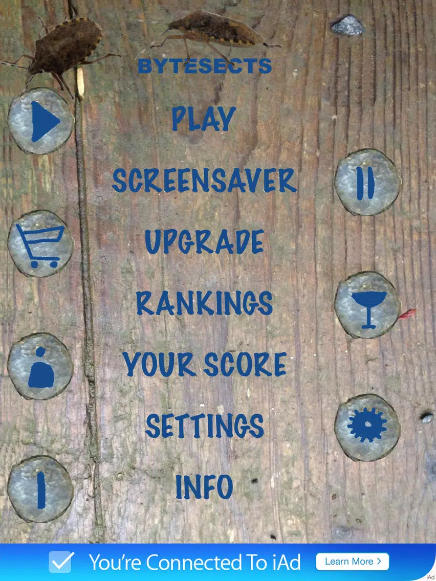 Bytesects Real insects ants smasher game and screen saver kids game iPad Screenshots