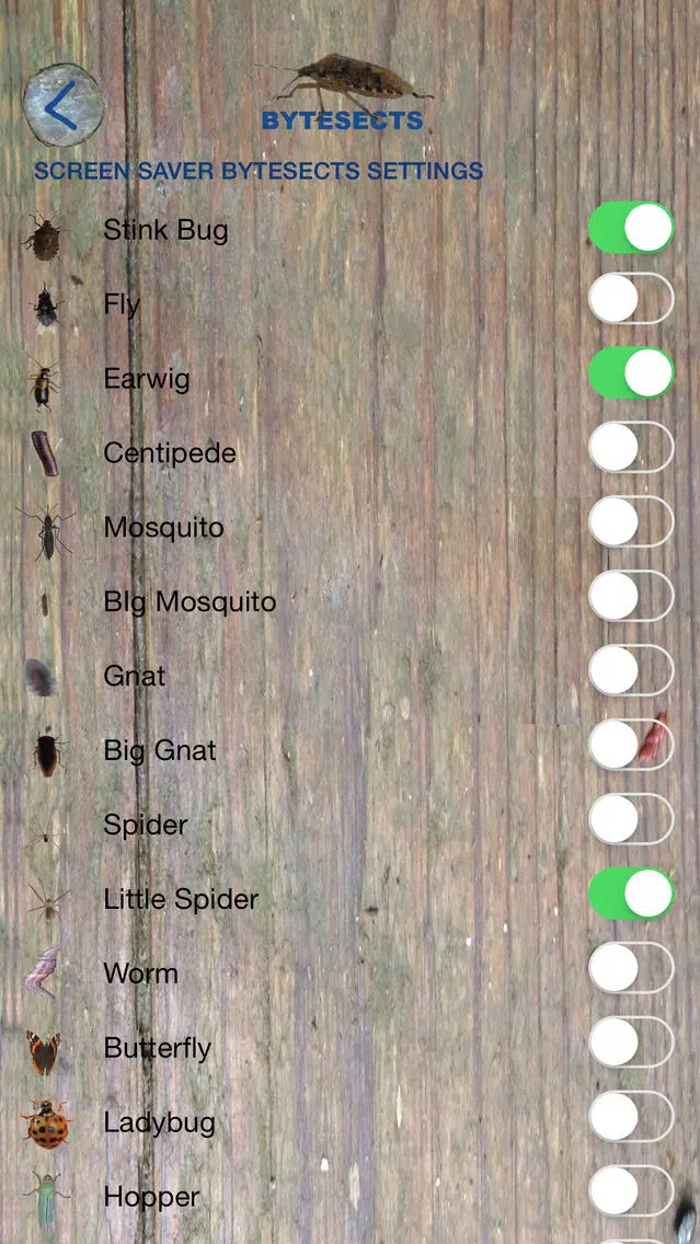 Bytesects Real insects ants smasher game and screen saver kids game Screenshots