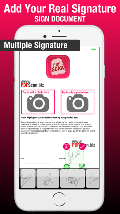 PDF Scanner Edit, Write & Sign Screenshots