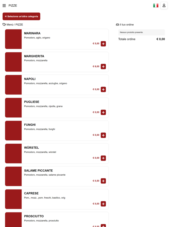 Pizza One Merano iPad Screenshots