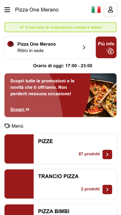 Pizza One Merano Screenshots