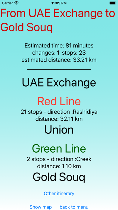 Dubai Metro - app Screenshots