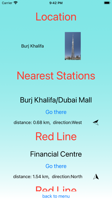 Dubai Metro - app Screenshots