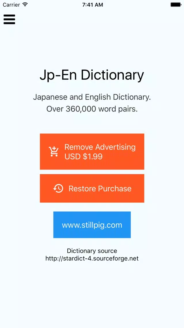 Offline Japanese English Dictionary Translator Screenshots