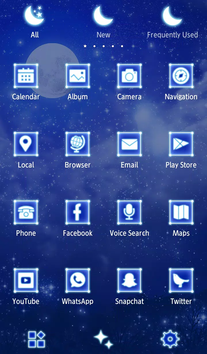 Blue Moon Theme Screenshots