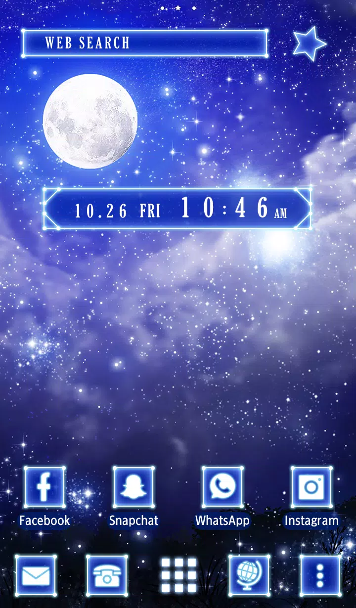 Blue Moon Theme Screenshots
