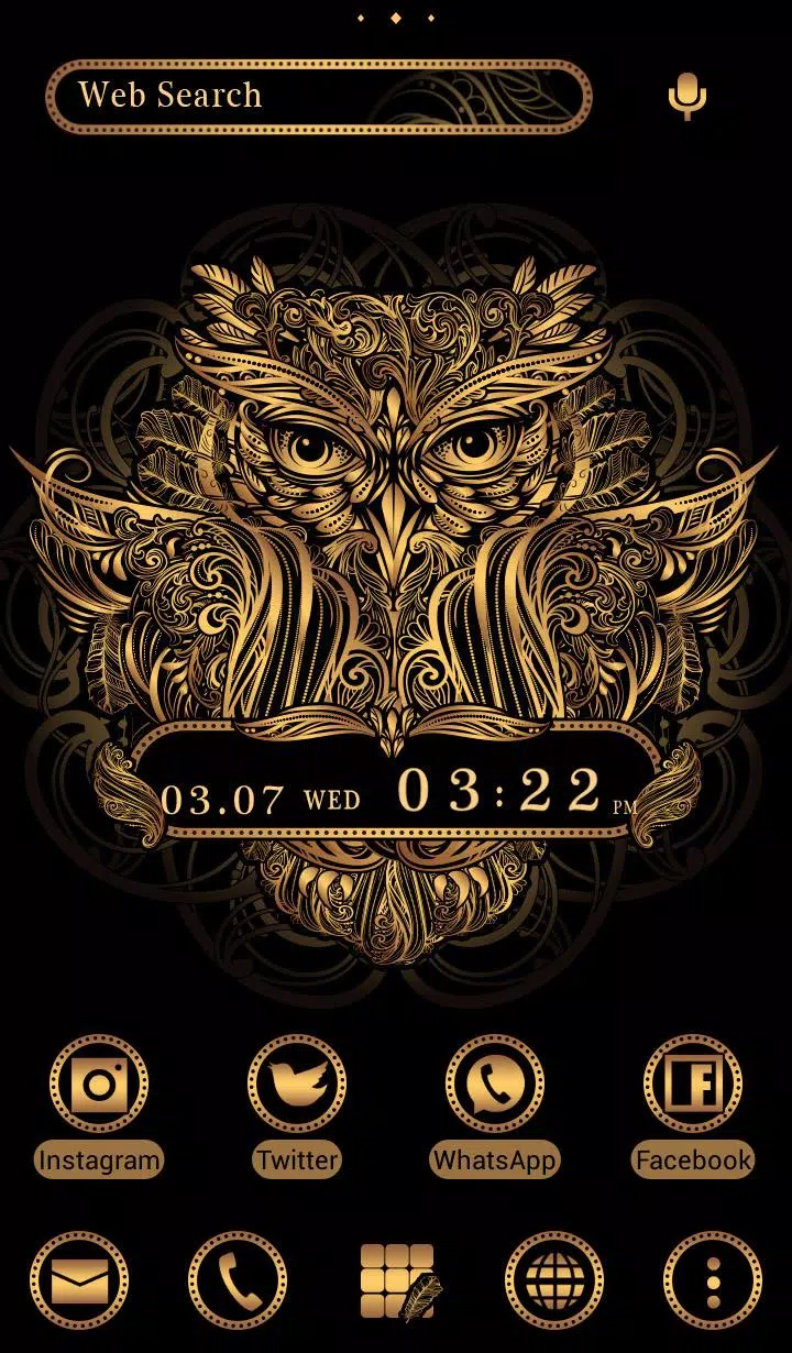 Golden Owl Theme Screenshots