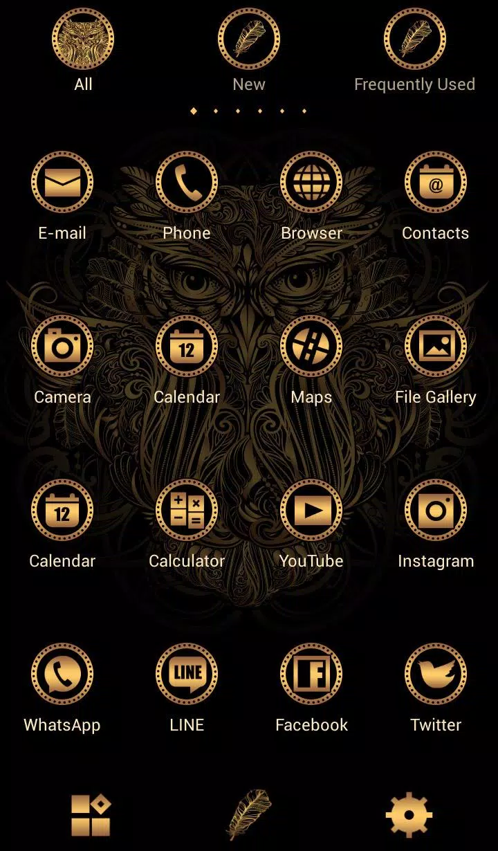 Golden Owl Theme Screenshots