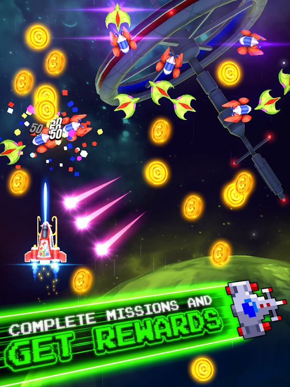 Galaga Wars+ iPad  سکرین شاٹس