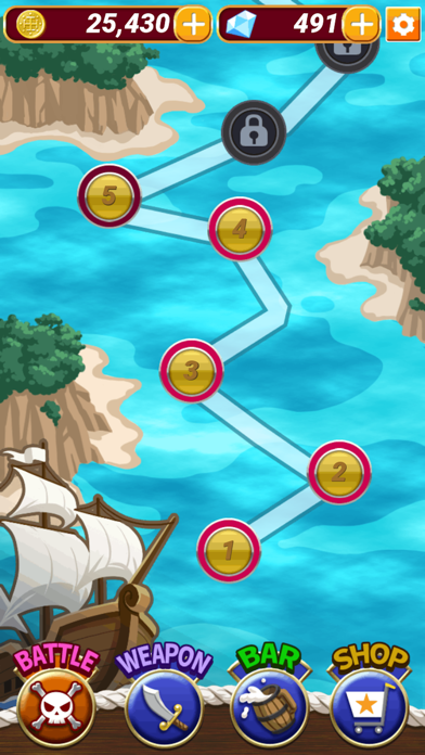 Tangkapan layar Battle of The Pirates