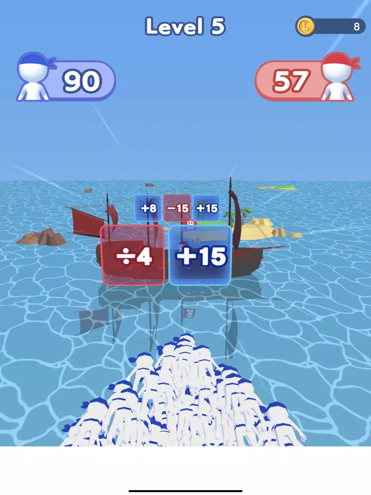 Tangkapan skrin Clone Pirates iPad 