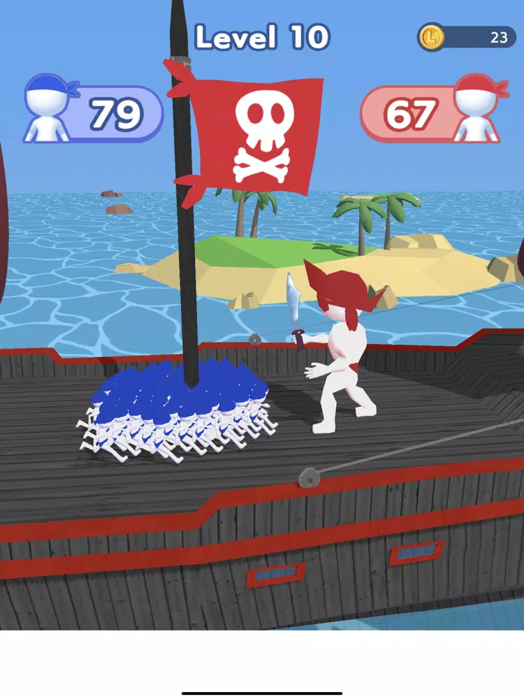 Tangkapan skrin Clone Pirates iPad 