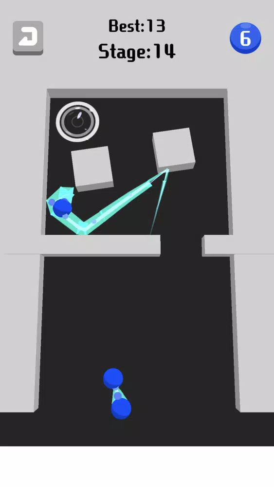 Tangkapan skrin Hole and Bounce
