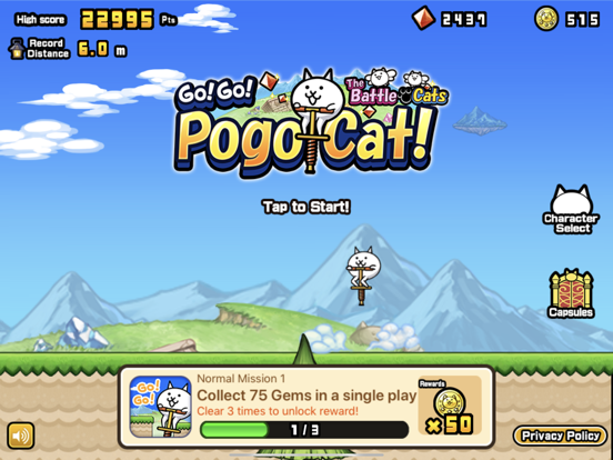 Go! Go! Pogo Cat iPad  স্ক্রিনশট