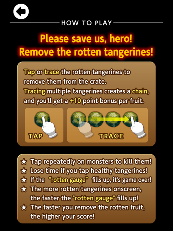 Zrzuty ekranu Rotten Tangerines iPad 